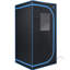 Tente portative noire à vapeur pleine grandeur - Spa personnel avec générateur, télécommande, fauteuil pliable. Facile à installer, chauffage rapide et ul. Isolation, tissu imperméable, 360 buses. 9 réglages de vitesse,