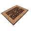 Tapis unique brun de 8 pi 11 po x 11 pi 9 po de style années 2000 par Arshs Fine Rugs