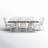 Chalita Trestle Dining Set with Rectangular Table-95451840-95451841-95451842