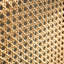 Cloison 3 panneaux pliants en bois massif et osier Burlywood
