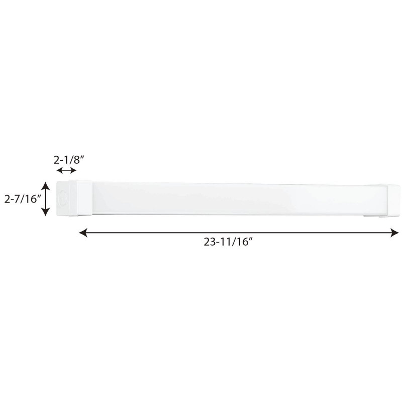 Martique LED Flush Mount, 2.39'' H x 23.66'' W x 2.13'' D
