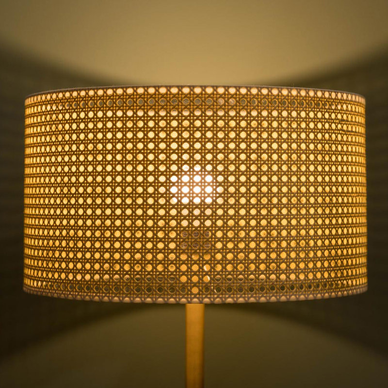 155cm Traditional Floor Lamp, Gold