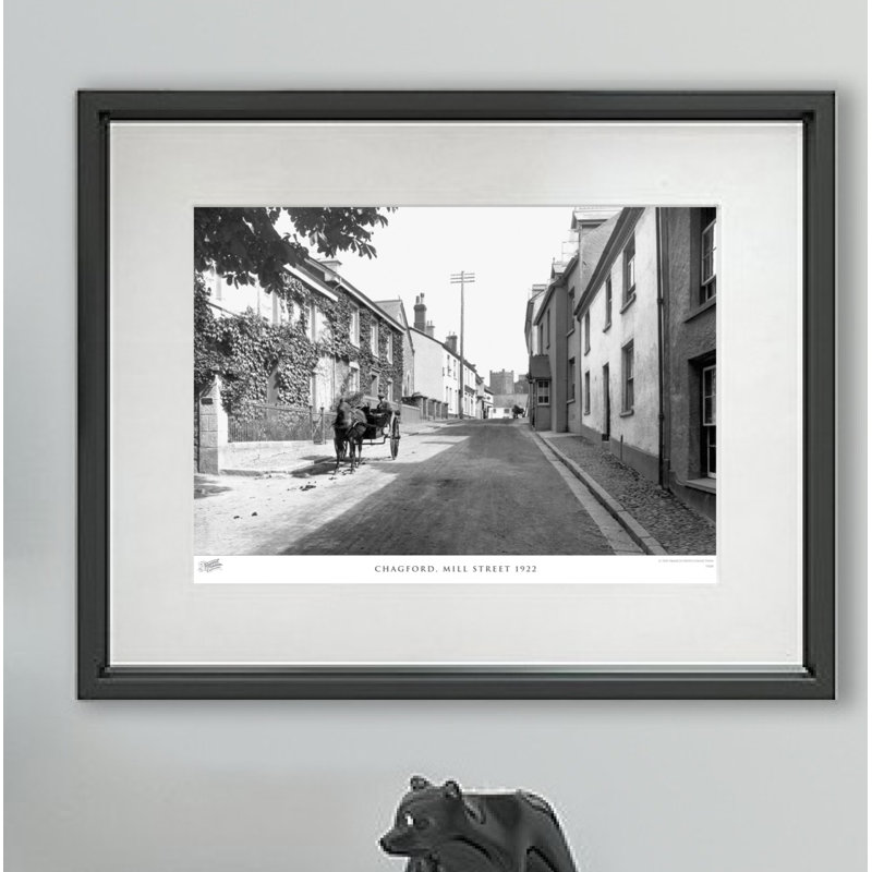 Chagford, Mill Street 1922 - Single Picture Frame Print, 40cm H x 50cm W x 2.3cm D