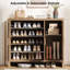 Armoire de rangement pour chaussures 24 paires avec tablettes réglables-726918428