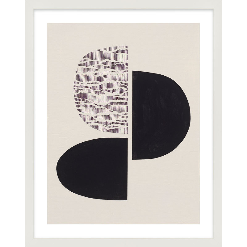 Peripheries 2 Painting by Lee Lessem, White Framed, 20" H x 16" W