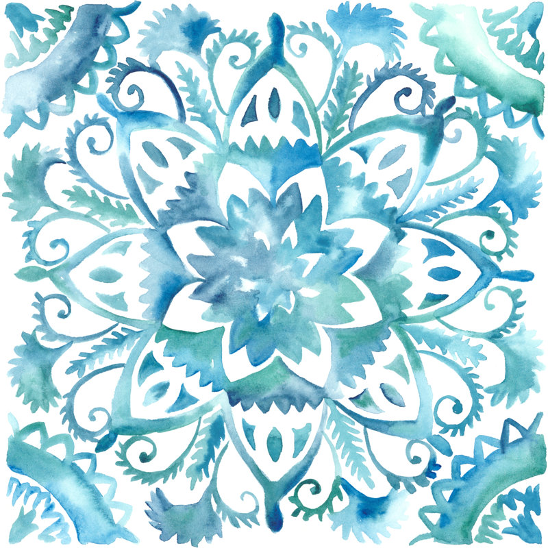 Meditation Tiles IV by Chariklia Zarris - Wrapped Canvas Painting, 30cm H x 30cm W