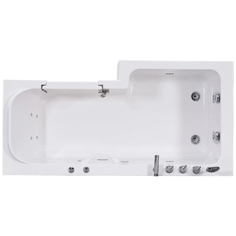 Coniston 1700mm x 855mm Freestanding Acrylic Bathtub, Left