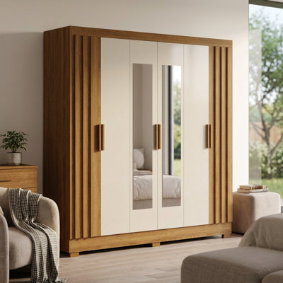 Armoire blanche avec miroir 76,8 "Valencia