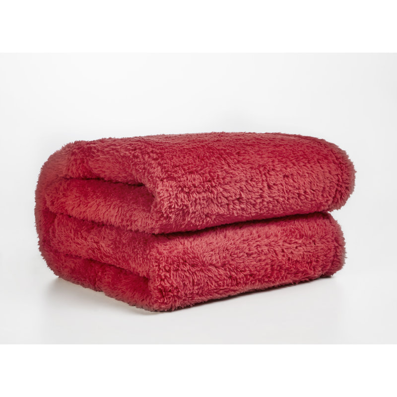 Plain Weave / Muslin Throw Blanket, Red