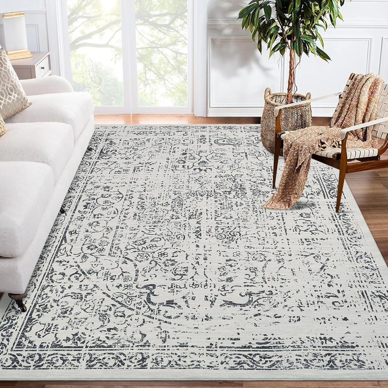 Hallway Rug - Black Kitchen Rugs Non Slip Washable Soft Touch Carpet Rug Stylish Rug Home Kitchen, Rectangle 9' x 12'