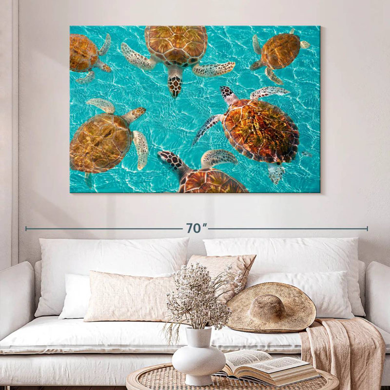 Bramt, tortues de la Riviera Maya, H 34 po x l 51 po