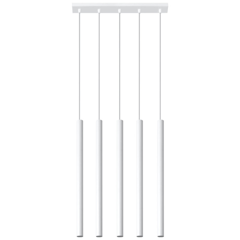 Mcgarity 1 - Light Geometric Pendant, White, 100cm H x 45cm W x 8cm D