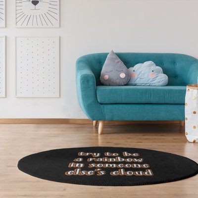 Quotes Chenille Indoor Rug
