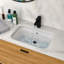 Lavabo encastré rectangulaire en céramique