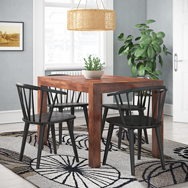 Cicero Solid Wood Dining Table, 80 cm W × 120 cm L