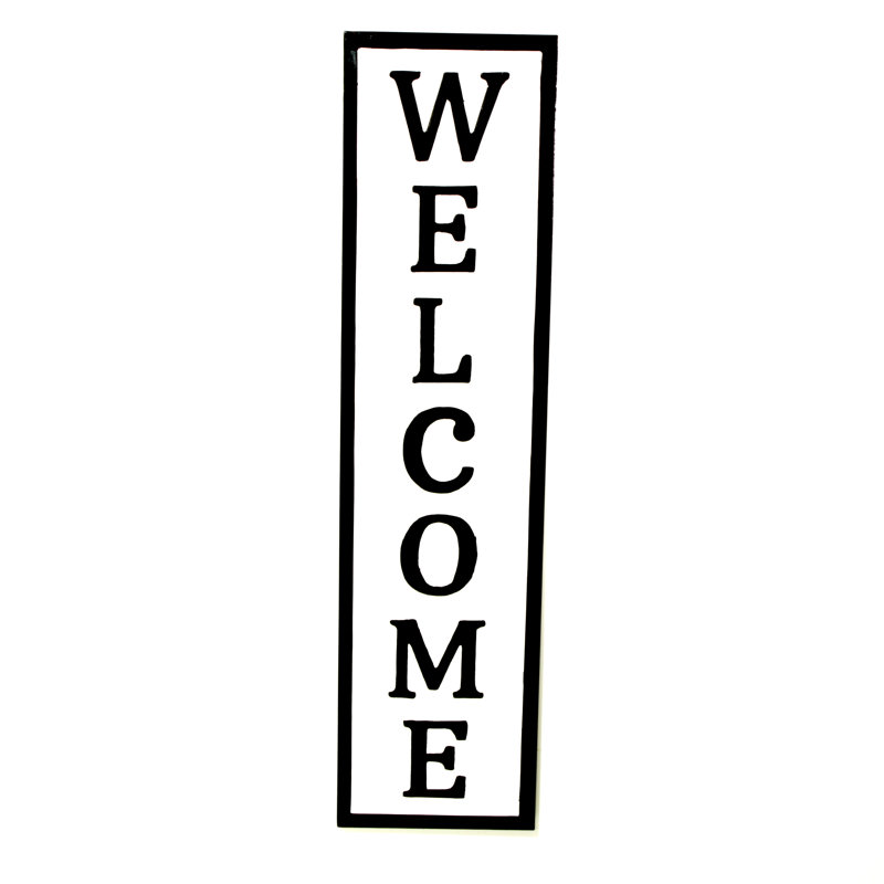 Welcome Vertical Sign
