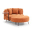 Fauteuil demi-tonneau surdimensionné avec repose-pieds-102595611