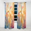 Rideau traditionnel Mae - jaune et rose Meadows Breeze II - velours obscurcissant - 1 panneau-1092794965