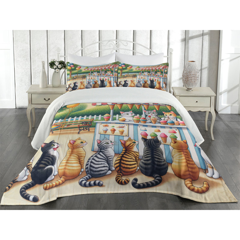 Polyester Coverlet, Queen Coverlet + 2 Standard Shams