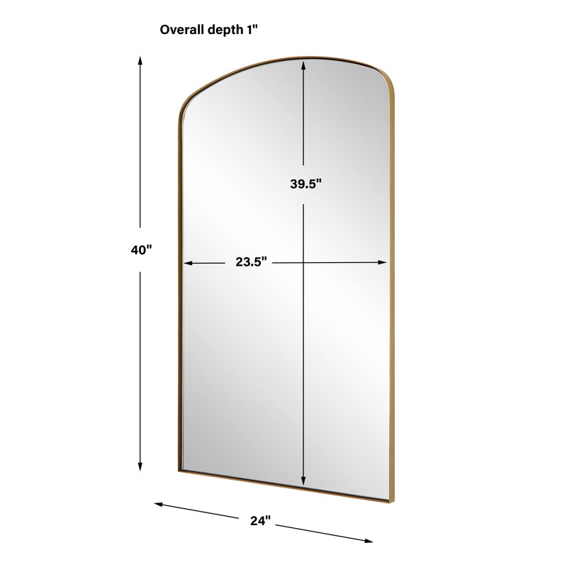 Tordera Arch Mirror, Brass	