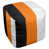 Noir / orange / blanc
