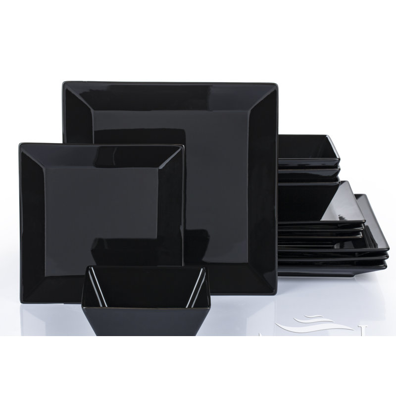 12pc White Soho Dinner Set