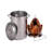 King Kooker 30 Qt. Stainless Steel Turkey Frying Pot with Lid, Lifting Rack, Lifting Hook, and 12" Thermometer-7483882
