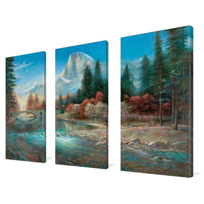 "Yosemite", ensemble de 3 impressions sur toile