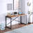 Steephill Solid Wood Steel Writing Desk
