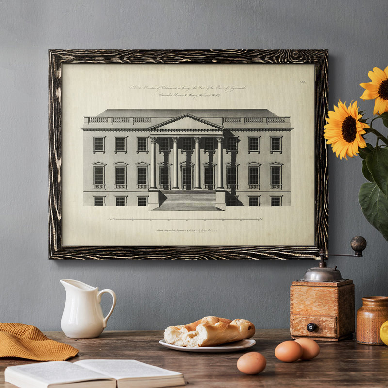 Richardson Architecture II, peinture sur toile encadrée, H 26 po x l 38 po x P 1,5 po, Noir