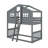 Twin Over Twin House Bunk Bed With Ladder-984975685