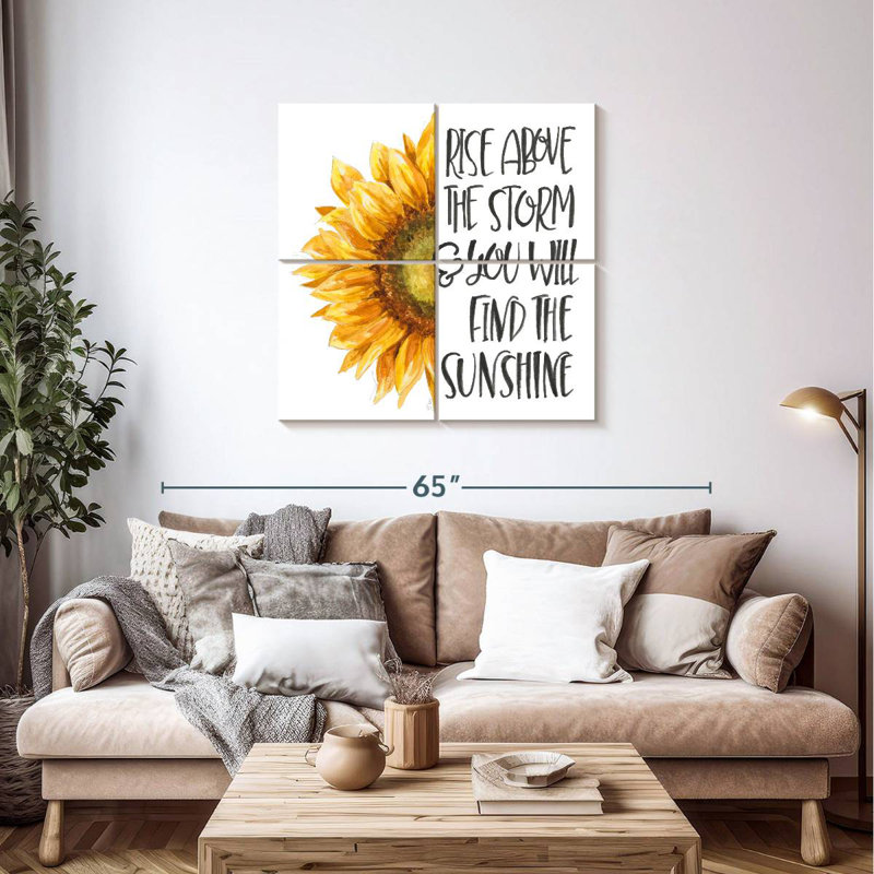 Inspiration tournesol Tergel Harvest, H 38 po x l 38 po
