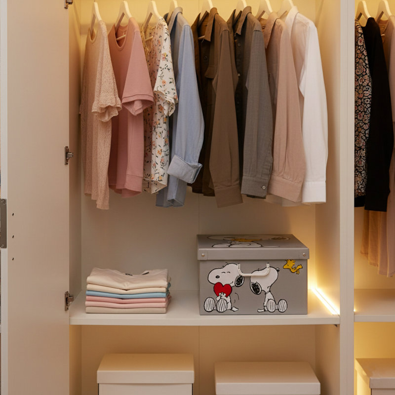 Boîte de rangement: 6 pièces - Snoopy