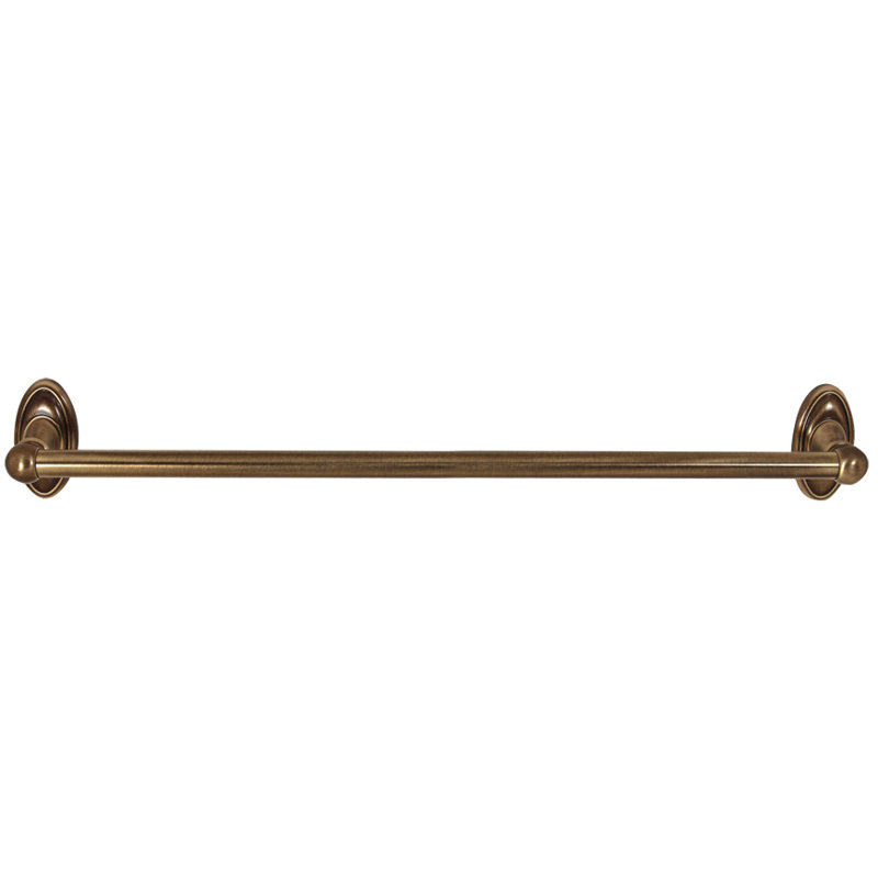 Classic Traditional Towel Bar, Antique English, 3.0625" H x 19.75" L x 3" D
