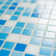 Swimming Pool 0.75" x 0.75" Glass Grid Mosaic Wall & Floor Tile