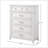 White 5 Drawer Chest-1985859550