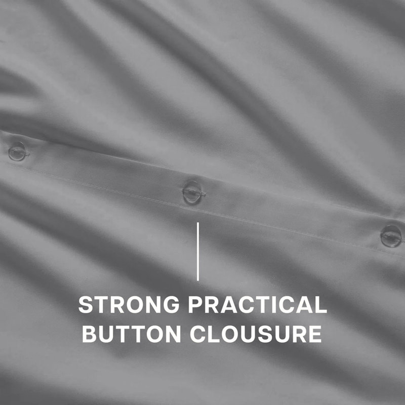 3-Piece Plain Duvet Cover Set – Silky Soft 100% Microfiber Bedding With Pillowcases, Machine-Washable, Silver