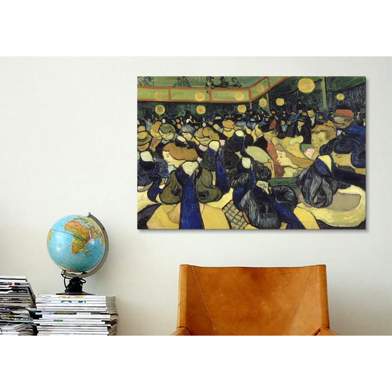 «The Dance Hall in Arles» par Vincent Van Gogh, reproduction d'art sur toile, H 26 po x l 40 po x P 0,75 po