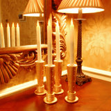 Soft White Battery Operated Taper Candles - 4 Count