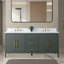Meuble-lavabo double 72 po avec plateau en marbre-94811311-94811313