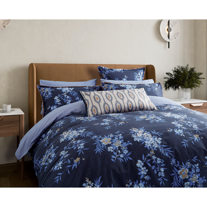 Nahla Cotton Duvet Cover Set, King Size Duvet Cover + 2 Pillowcases