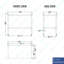 Unité de rangement sec en acier galvanisé à 2 niveaux. 24 po x 43 po x 38 po