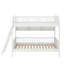 Lit superposé simple en bois avec 3 tablettes de rangement-956620993