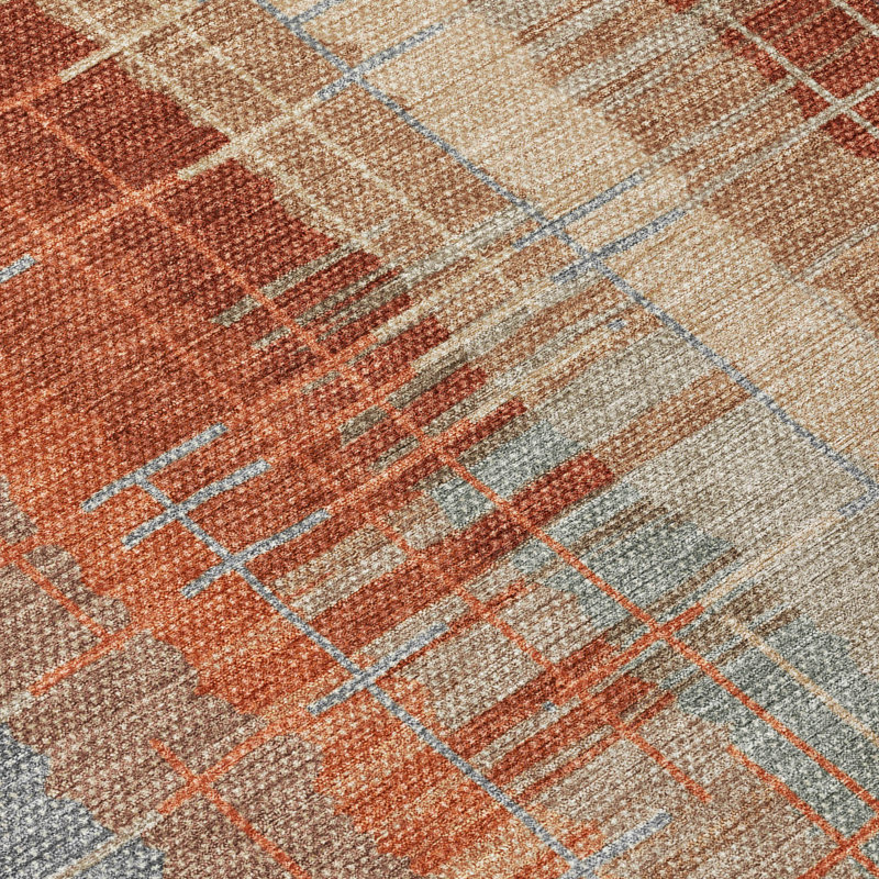 Machine Washable Indoor/Outdoor London ACN2261 Stripes Rug, Tapis de couloir 2 pi 3 po x 7 pi 6 po