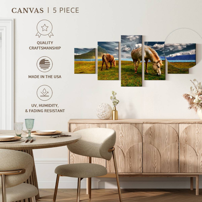 Grazing Horses