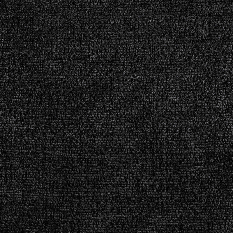Savoy Mariaclara Velour Fur Fabric Bench, Black, Black Velour Fabric