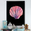Coquillage sur fond noir - peinture-1009030941-1009030942