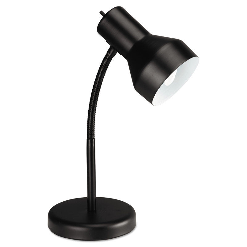 Adjustable Black Metal Gooseneck Task Lamp