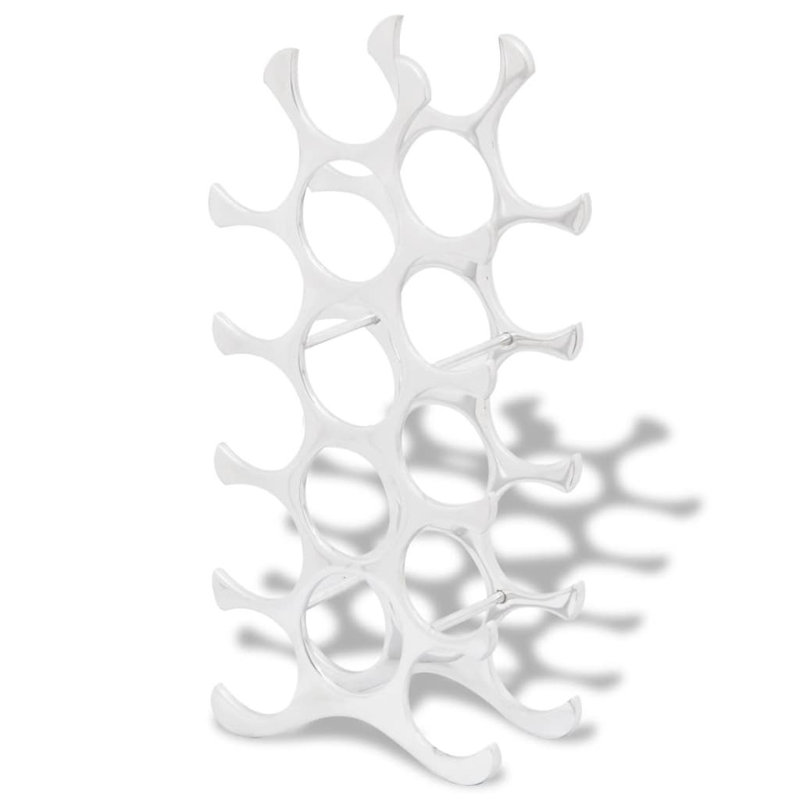 Hardy Tabletop Wine Bottle Rack in Silver