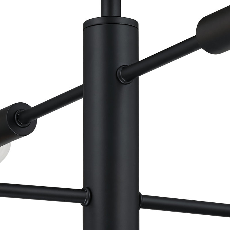 Khyara Semi Flush Mount, Matte Black